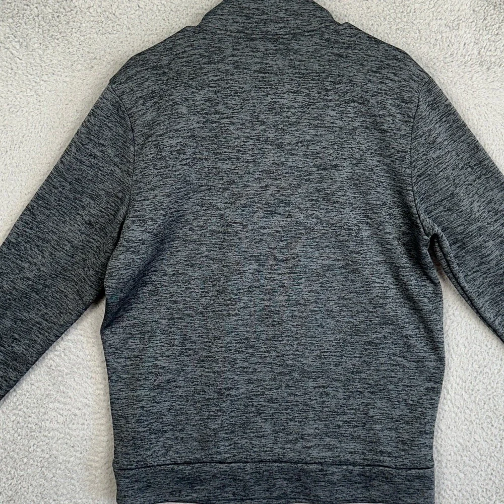 Under Armour Sweatshirt Mens Medium Grey Quarter Zip Pullover Heather Loose Fit - Picture 3 of 8
